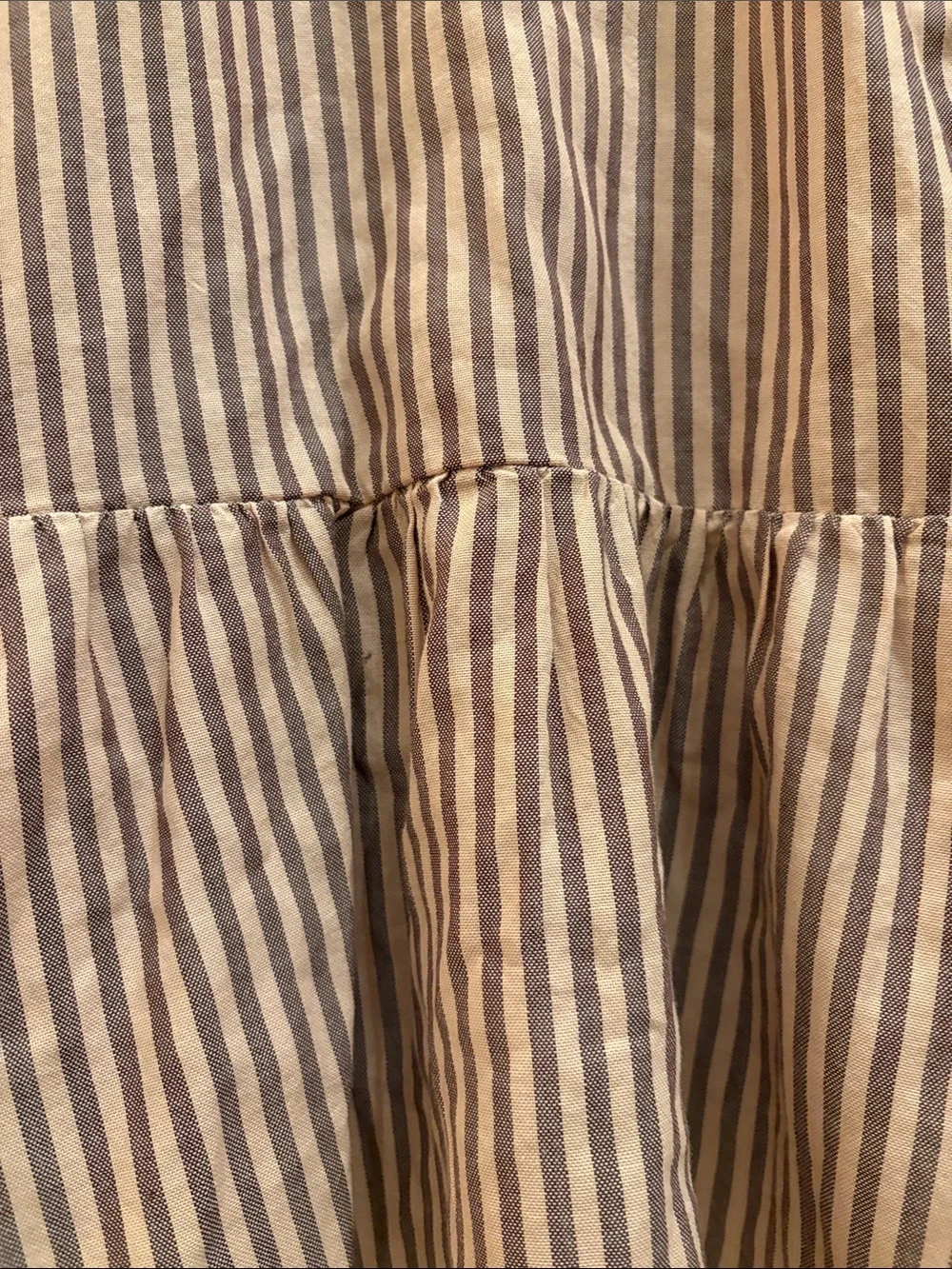 Madewell Striped Pink Wrap Peplum Top - Women